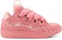 Lanvin Suède en Mesh Lage Sneakers Pink Dames - Thumbnail 1