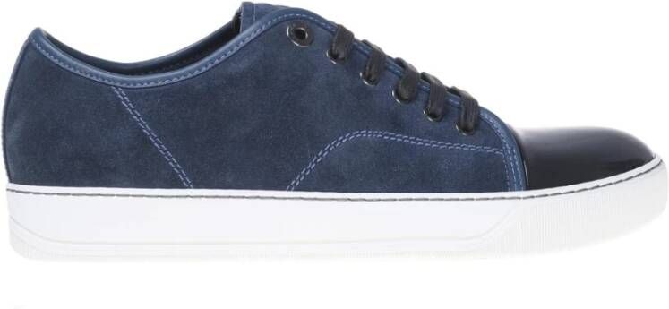 Lanvin Suede Sneakers Blue Heren