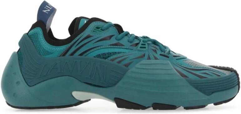 Lanvin Teal Green Flash-X Sneakers Blue Heren