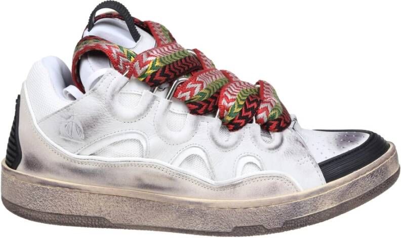 Lanvin Vintage Witte Leren Sneakers Aw23 Wit Heren