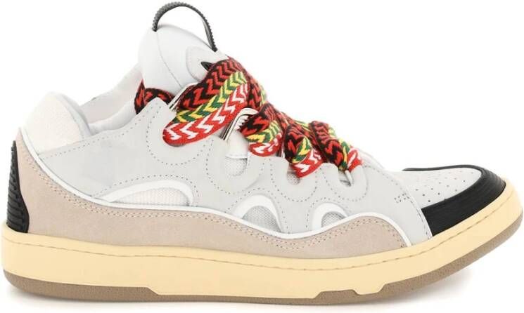 Lanvin Volumineuze Multilaag Curb Sneakers Multicolor Dames