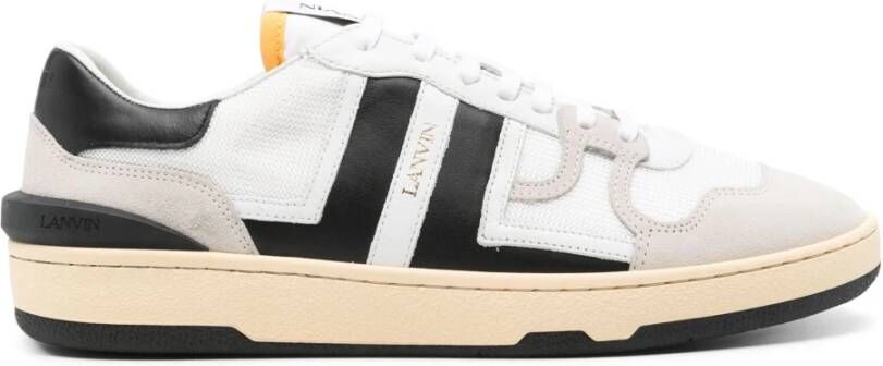 Lanvin Wit Zwart Clay Sneakers Multicolor Heren