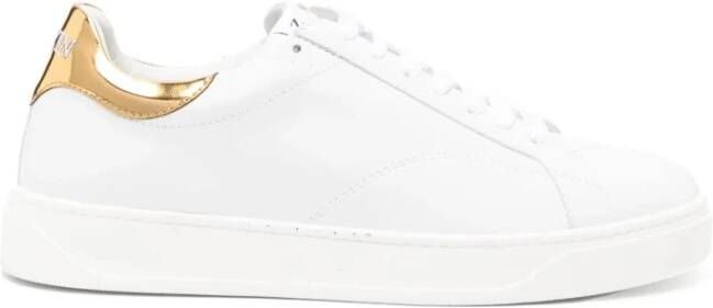 Lanvin Wit Goudkleurige Sneakers White Heren