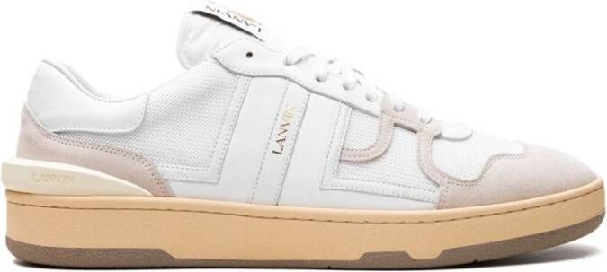 Lanvin Witte Clay Low Top Sneakers White Heren