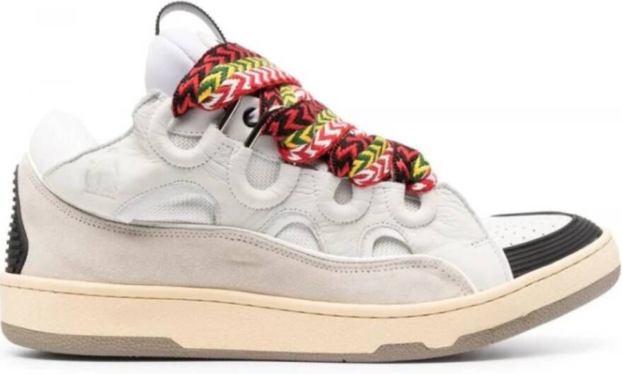 Lanvin Witte Curb Sneakers Multicolor Heren