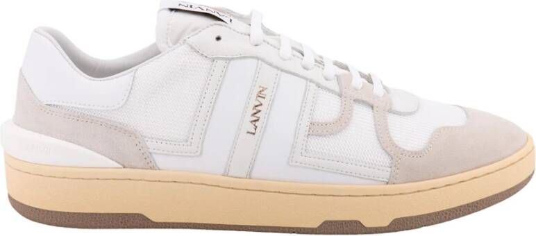 Lanvin Witte Leren en Nylon Sneakers voor Heren White Heren