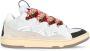 Lanvin Witte Leren Sneakers met Herringbone Patroon White Heren - Thumbnail 1