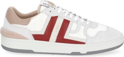 Lanvin Clay sneaker met suède en leren details