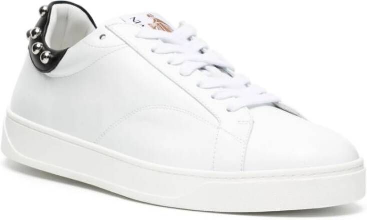 Lanvin Witte platte schoenen White Heren