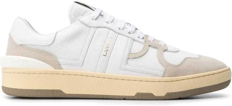 Lanvin Witte Veterschoenen voor Mannen White Heren