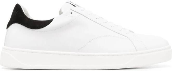 Lanvin Witte Zwarte Sneakers White Heren