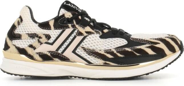 Lanvin Zebra Print Sneakers Multicolor Dames