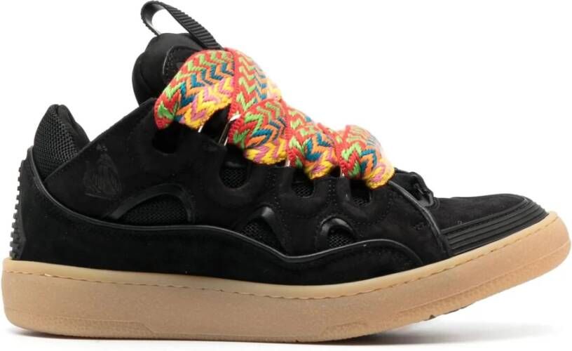 Lanvin Zwarte Curb Sneakers Black Dames