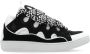 Lanvin Zwarte Curb Sneakers Vrouwen Nappa Suède Black Dames - Thumbnail 1