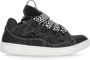 Lanvin Zwarte Denim Sneakers met Herringbone Patroon Black Heren - Thumbnail 1