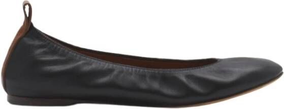 Lanvin Zwarte platte schoenen Black Dames