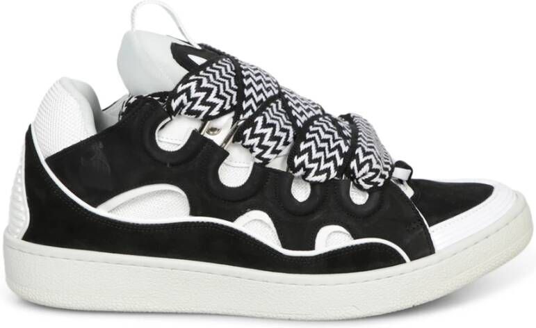 Lanvin Zwarte Sneakers voor Mannen Black Heren