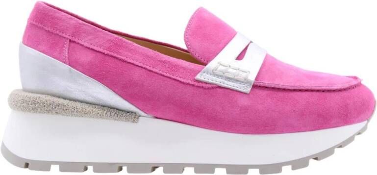 Laura Bellariva Slava Loafers Stijlvolle en Comfortabele Platte Schoenen Pink Dames