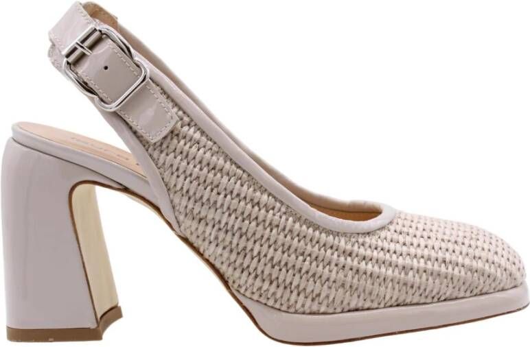 Laura Bellariva Stijlvolle Slingback Hakken Beige Dames