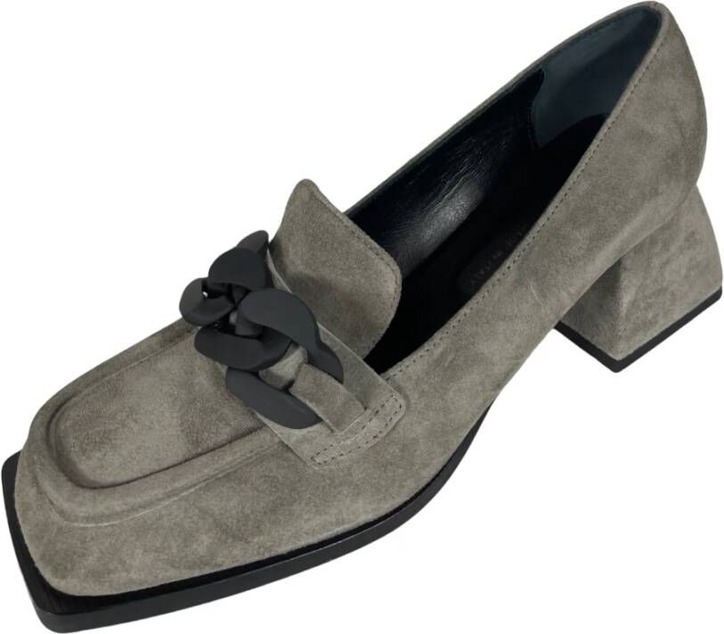 Laura Bellariva Velor Ossido Slipper Pumps