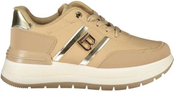 Laura Biagiotti Beige Polyester Sneaker Beige Dames