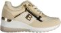 Laura Biagiotti Beige Polyester Sneaker met Contrasterende Details Beige Dames - Thumbnail 8