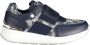 Laura Biagiotti Blauwe Polyester Sneaker met Elastiek Contrastdetails Logo Blue Dames - Thumbnail 2