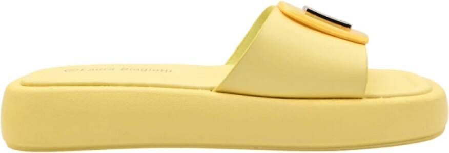 Laura Biagiotti Citroen Kalf Sandalen Lbed240000022 Yellow Dames