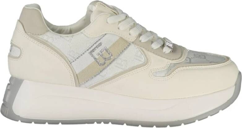 Laura Biagiotti Sportieve Vetersneakers met Borduursel White Dames