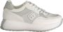 Laura Biagiotti Witte Polyester Sneakers met Veters Contrastdetails Print 4 cm Plateau Logo White Dames - Thumbnail 2