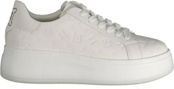 Laura Biagiotti Witte Polyester Sneakers met Veters White Dames