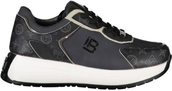 Laura Biagiotti Zwarte Polyethyleen Sneaker Black Dames