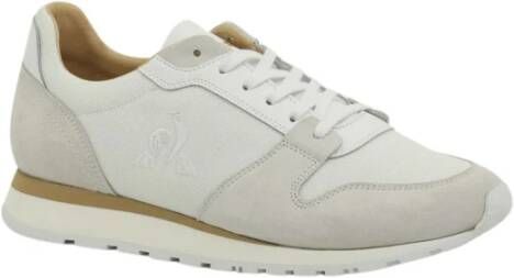 Le Coq Sportif Beige & Wit Nylon Sneakers White Heren