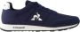 Le Coq Sportif Blauwe Casual Suède Sneakers voor Heren Blue Heren - Thumbnail 7