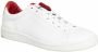 Le Coq Sportif Rode Italiaans Leren Lage Sneakers White Dames - Thumbnail 6