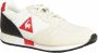 Le Coq Sportif Witte Leren Omega Sneakers Beige Heren - Thumbnail 5