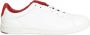 Le Coq Sportif Rode Italiaans Leren Lage Sneakers White Dames - Thumbnail 1