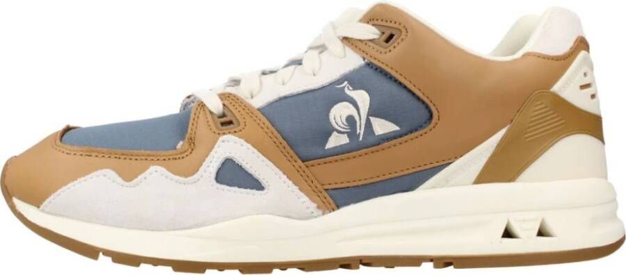 Le Coq Sportif Stijlvolle Sneakers voor Moderne Man Brown Heren