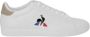 Le Coq Sportif Witte Leren Veterschoenen Rubberen Zool White Heren - Thumbnail 2