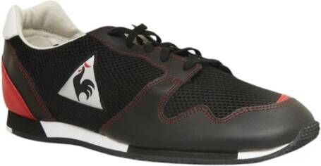 Le Coq Sportif Zwart Rood Lage Hardloopschoenen Black Heren