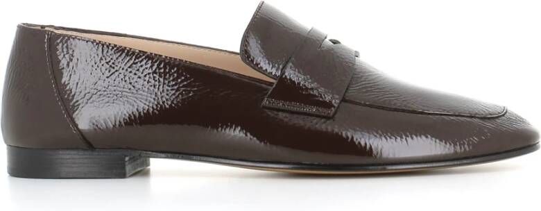 Le Monde Beryl Bruine Lakleren Loafer Brown Dames