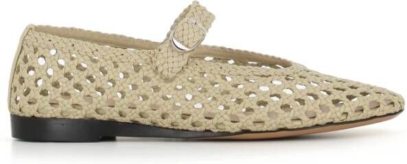 Le Monde Beryl Handgeweven Beige Ballerina Platte Schoenen Beige Dames