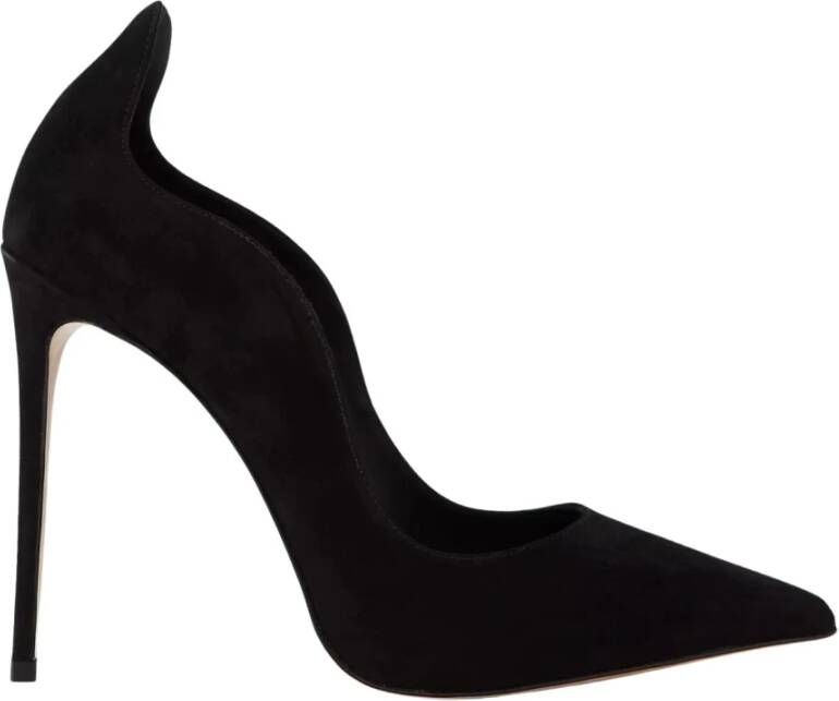 Le Silla Elegante Ivy Suède Pumps Black Dames