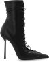 Le Silla Gehakte enkellaarzen Colette Black Dames - Thumbnail 1