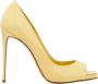 Le Silla Gele Leren Hoge Hak Pumps Yellow Dames - Thumbnail 1