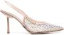 Le Silla Kristal Puntige Neus Slingback Sandalen Beige Dames - Thumbnail 1