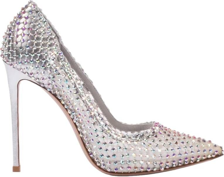 Le Silla Mesh Design Hoge Hak Pumps Gray Dames