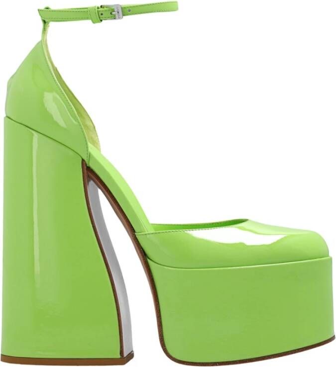 Le Silla Nikki pumps met plateauzool Groen - Foto 1