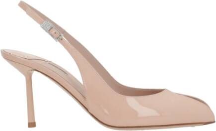 Le Silla Nude Patent Slingback Stiletto Hakken Beige Dames