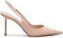 Le Silla Patent Finish Pointed Toe Slingback Heels Beige Dames - Thumbnail 1